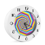 Colorful Spiral Illusion Print Alarm Clock