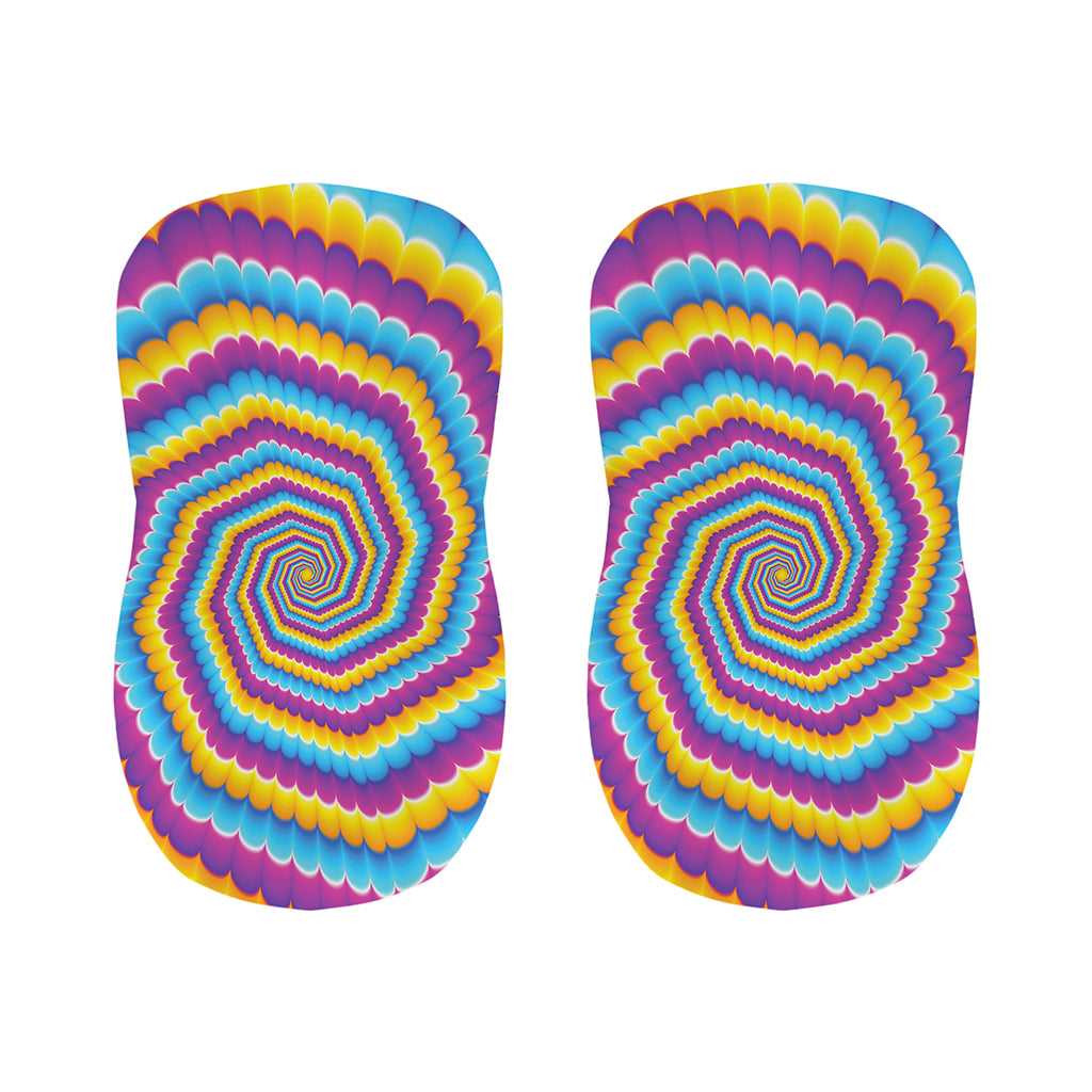 Colorful Spiral Illusion Print Bar Stool Covers