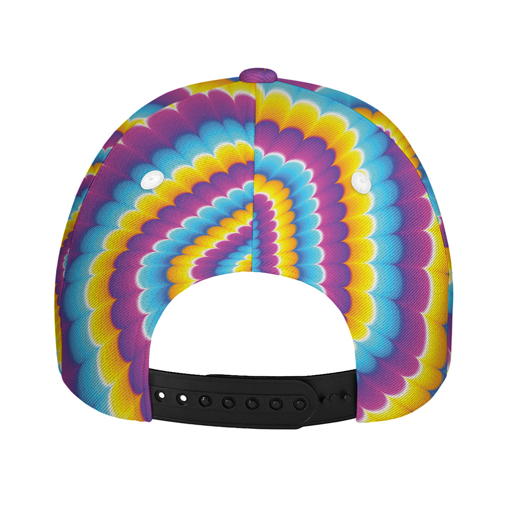 Colorful Spiral Illusion Print Baseball Cap