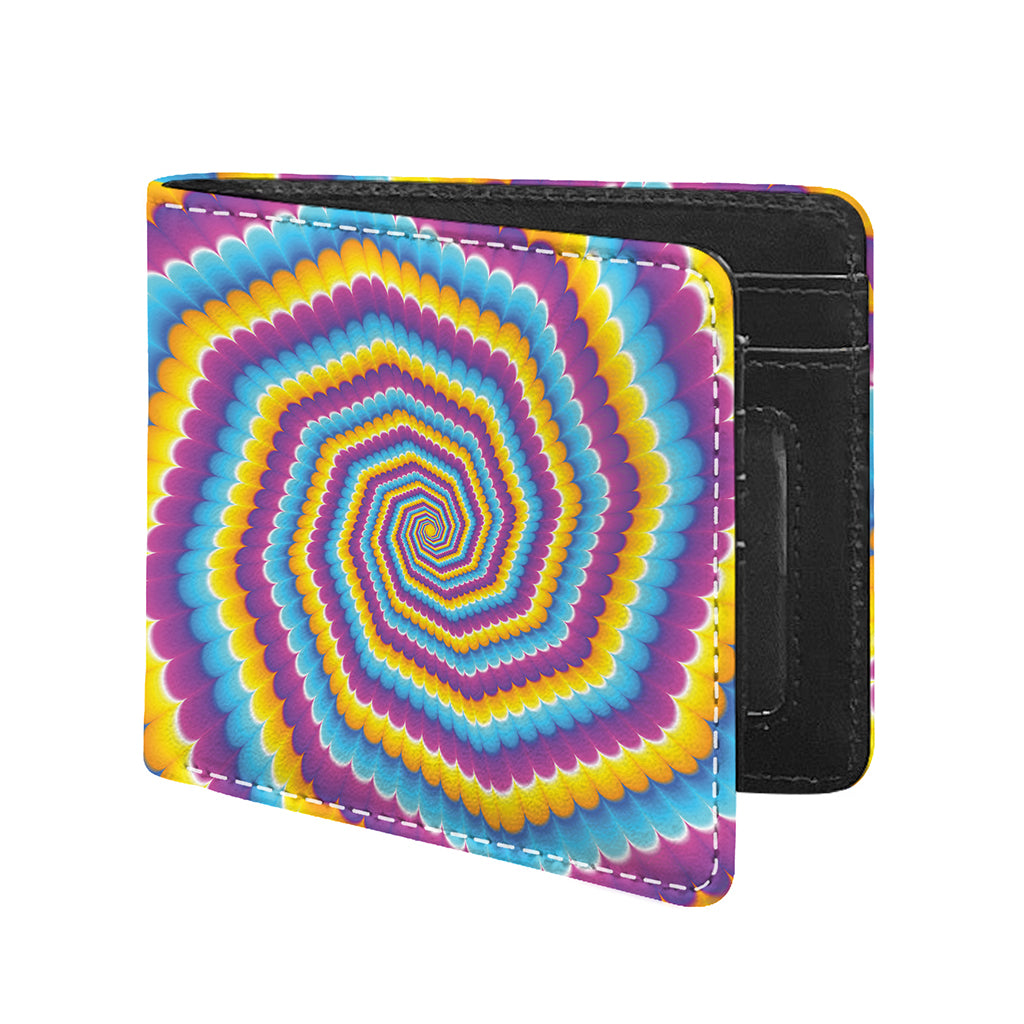 Colorful Spiral Illusion Print Bifold Wallet
