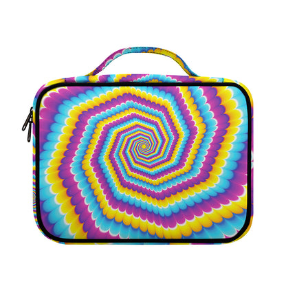 Colorful Spiral Illusion Print Briefcase Bible Bag