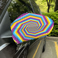 Colorful Spiral Illusion Print Car Side Mirror Covers