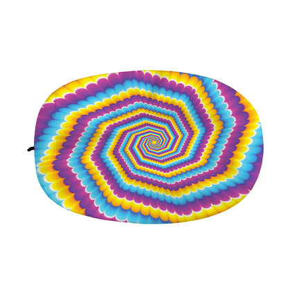 Colorful Spiral Illusion Print Car Side Mirror Covers