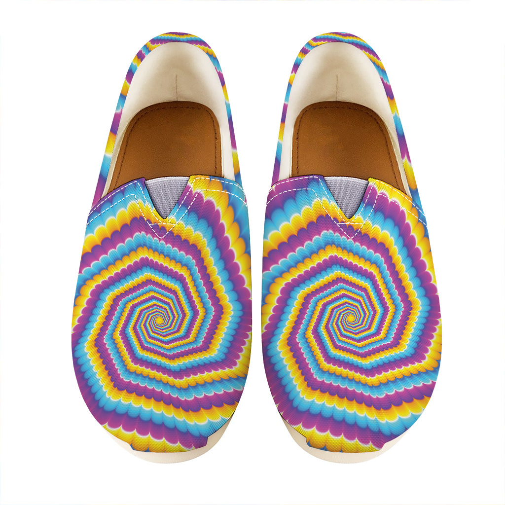 Colorful Spiral Illusion Print Casual Shoes