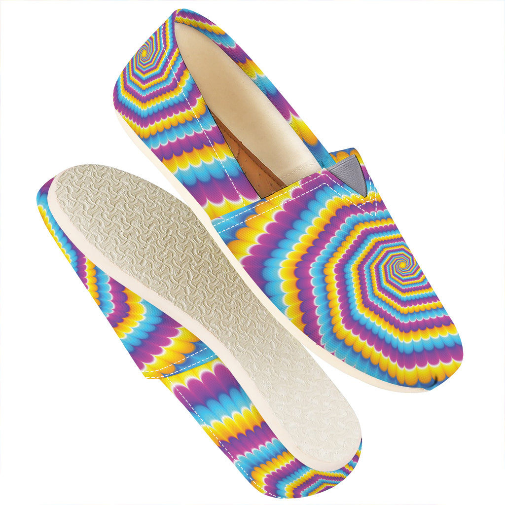 Colorful Spiral Illusion Print Casual Shoes
