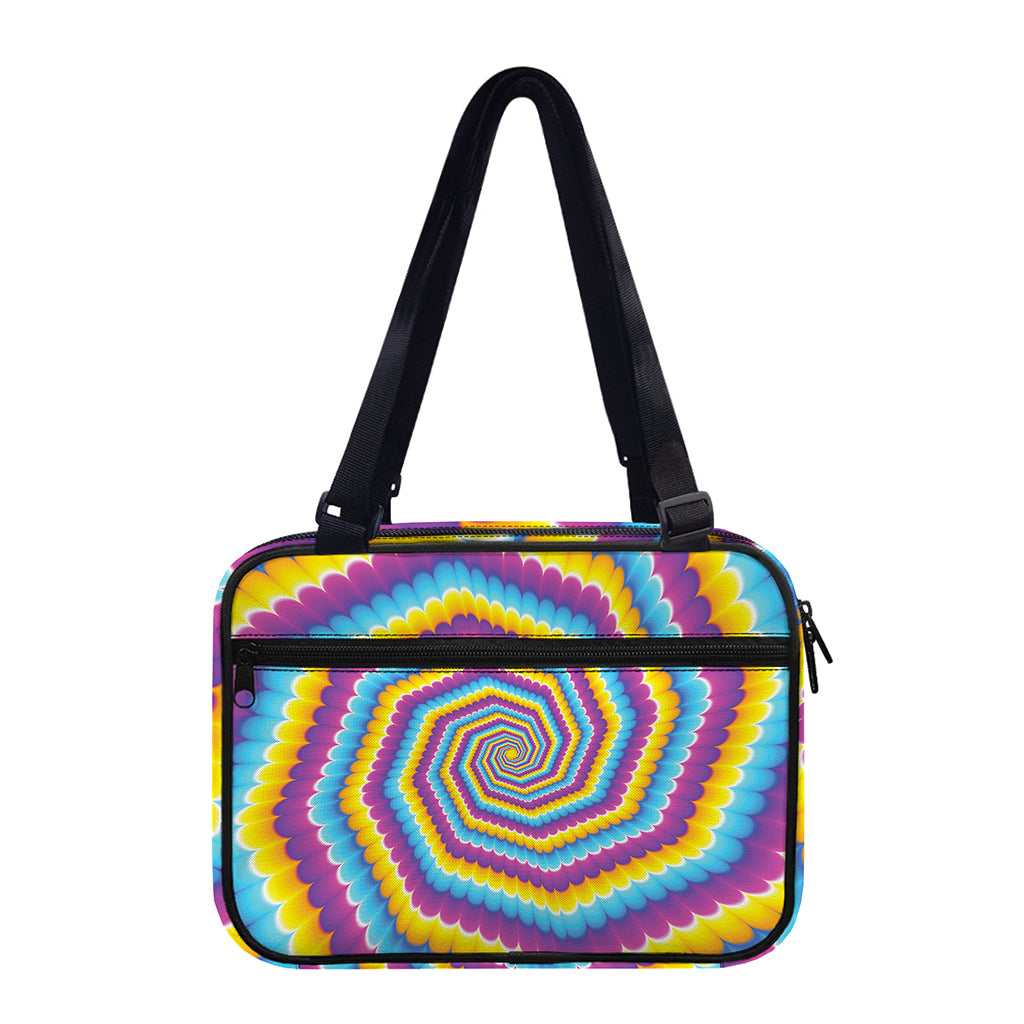 Colorful Spiral Illusion Print Double Strap Bible Bag