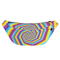 Colorful Spiral Illusion Print Fanny Pack