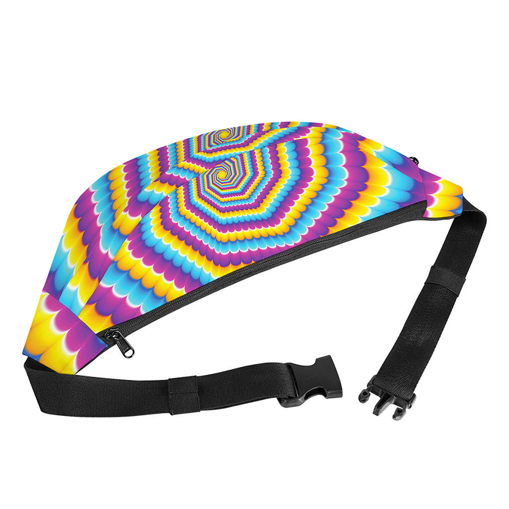 Colorful Spiral Illusion Print Fanny Pack