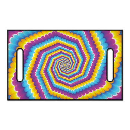 Colorful Spiral Illusion Print Golf Cart Seat Cover
