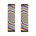 Colorful Spiral Illusion Print Handle Covers