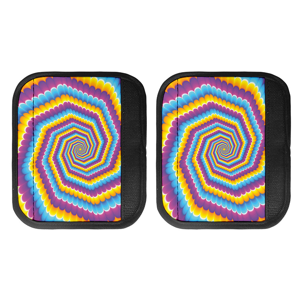 Colorful Spiral Illusion Print Handle Covers