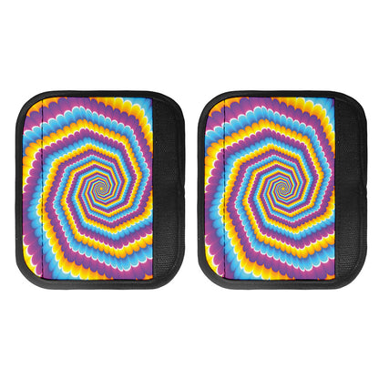 Colorful Spiral Illusion Print Handle Covers