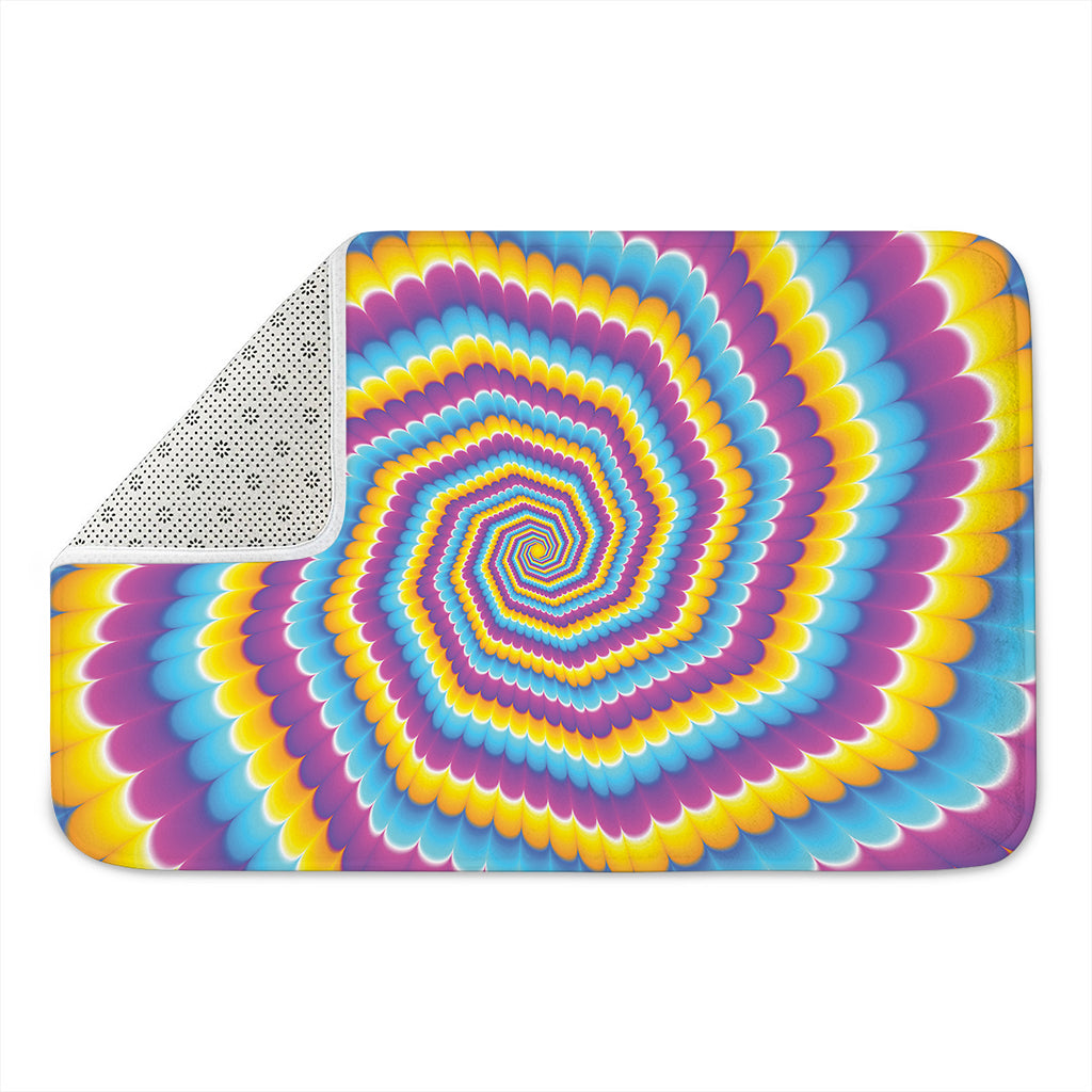 Colorful Spiral Illusion Print Indoor Door Mat