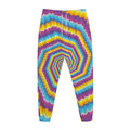 Colorful Spiral Illusion Print Jogger Pants