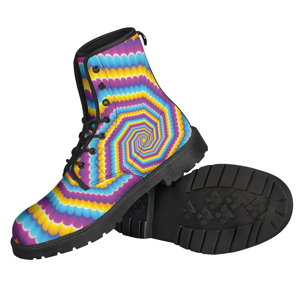 Colorful Spiral Illusion Print Backpack