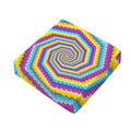 Colorful Spiral Illusion Print Outdoor Seat Cushion Cover