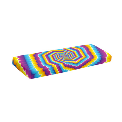 Colorful Spiral Illusion Print Piano Keyboard Cover