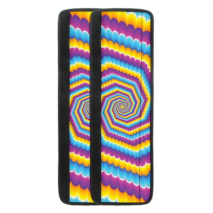 Colorful Spiral Illusion Print Refrigerator Handle Covers