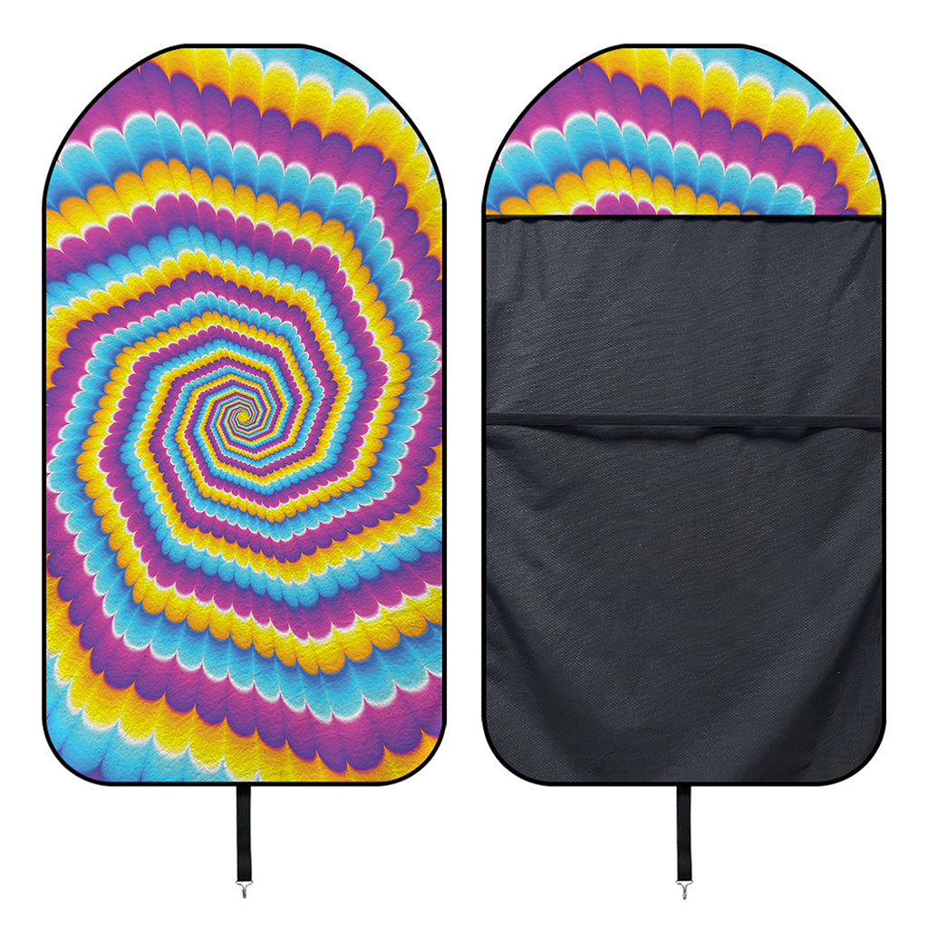 Colorful Spiral Illusion Print Waterproof Car Seat Cover