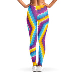 Colorful Spiral Illusion Print Women's Leggings