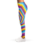 Colorful Spiral Illusion Print Women's Leggings
