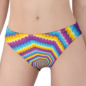 Colorful Spiral Illusion Print Women's Panties