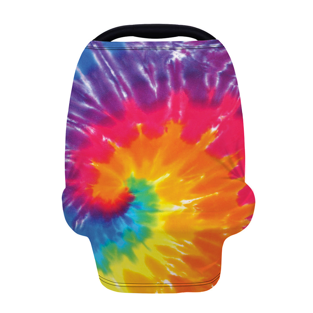 Colorful Spiral Tie Dye Print Baby Seat Cover