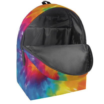 Colorful Spiral Tie Dye Print Backpack