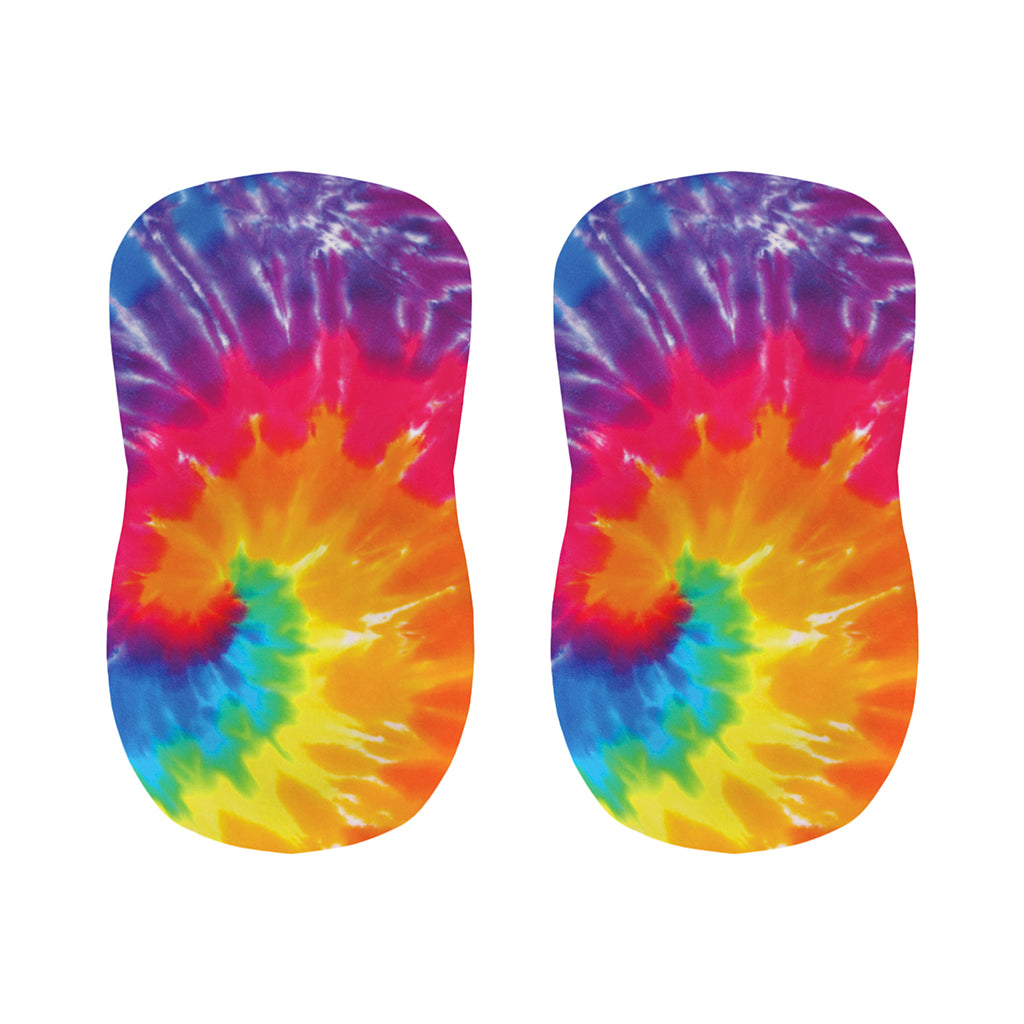 Colorful Spiral Tie Dye Print Bar Stool Covers