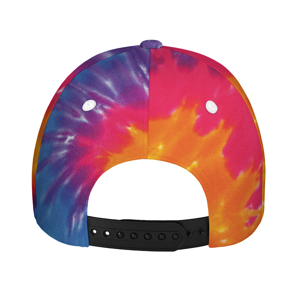 Colorful Spiral Tie Dye Print Baseball Cap