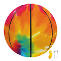 Colorful Spiral Tie Dye Print Basketball