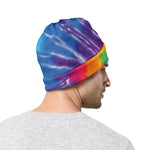 Colorful Spiral Tie Dye Print Beanie