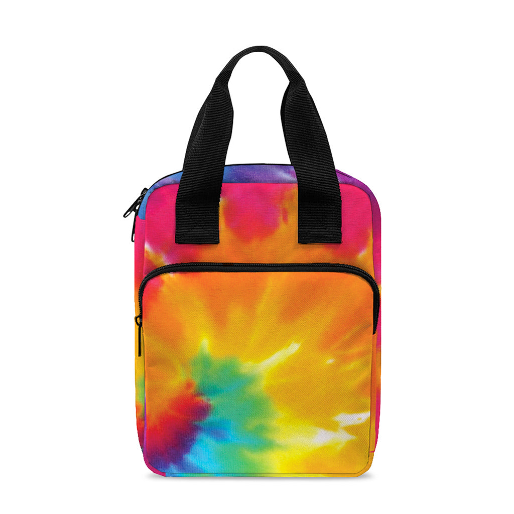 Colorful Spiral Tie Dye Print Bible Tote Bag