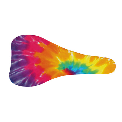 Colorful Spiral Tie Dye Print Bicycle Seat Cover