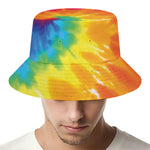 Colorful Spiral Tie Dye Print Bucket Hat