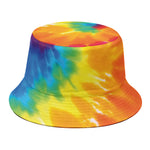 Colorful Spiral Tie Dye Print Bucket Hat