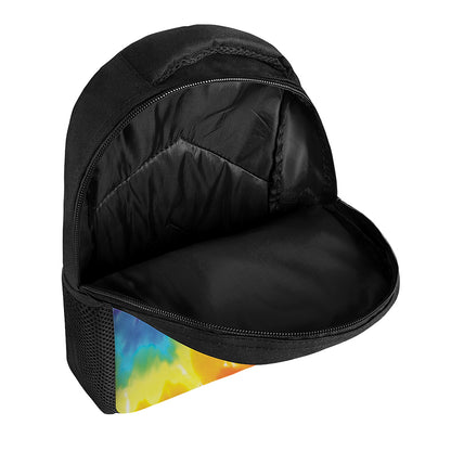 Colorful Spiral Tie Dye Print Casual Backpack