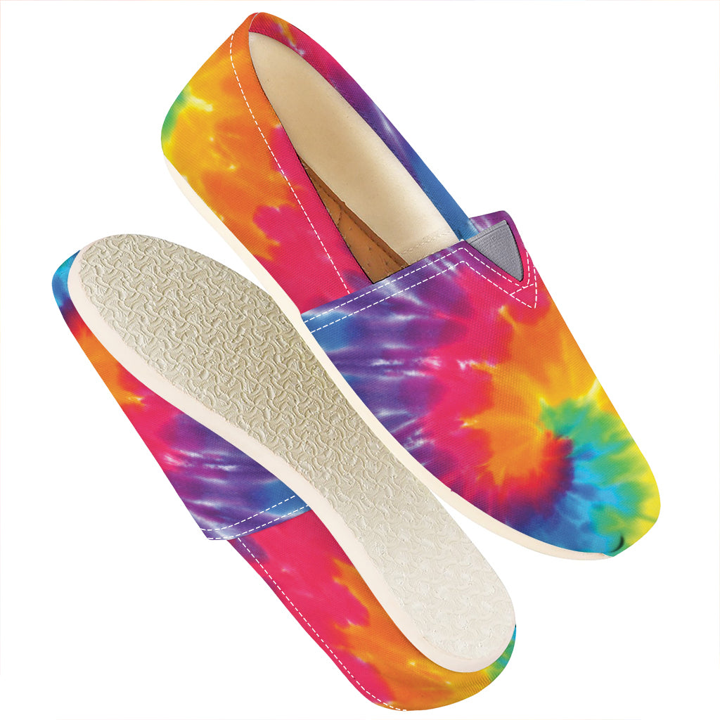 Colorful Spiral Tie Dye Print Casual Shoes
