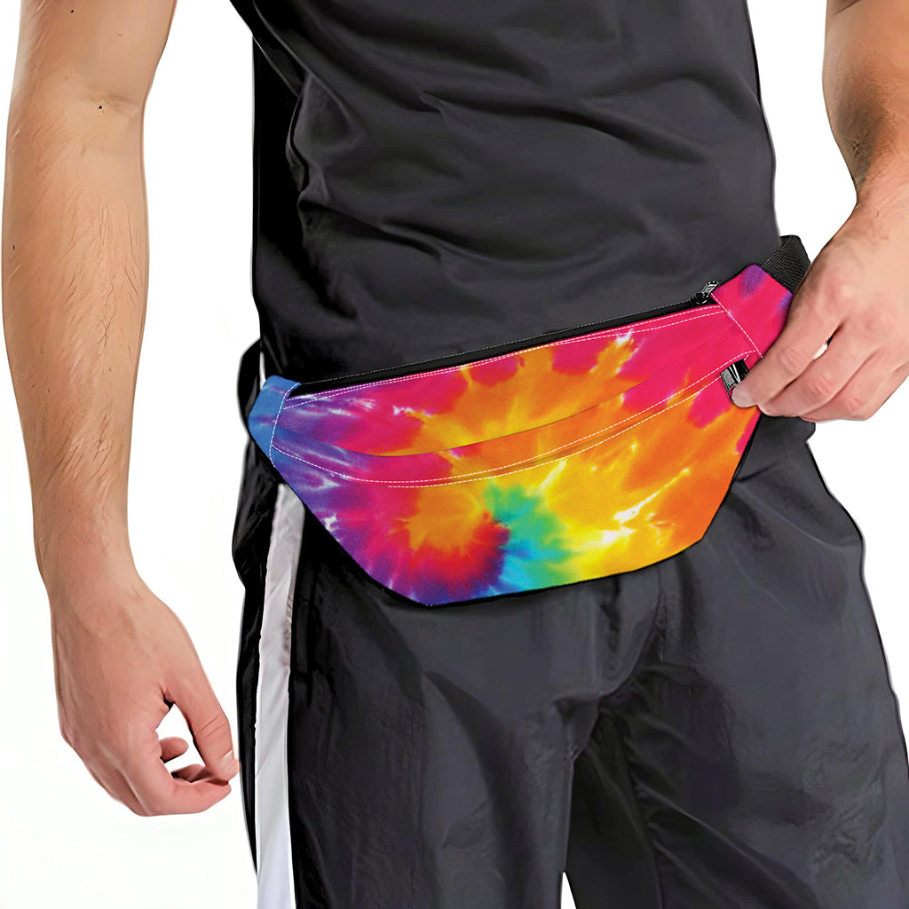 Colorful Spiral Tie Dye Print Fanny Pack