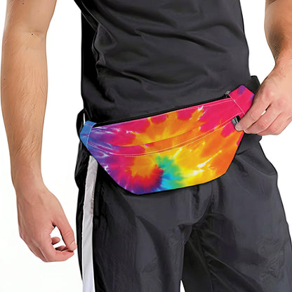 Colorful Spiral Tie Dye Print Fanny Pack