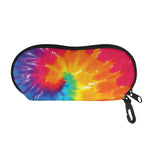 Colorful Spiral Tie Dye Print Glasses Case