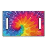 Colorful Spiral Tie Dye Print Golf Cart Seat Cover