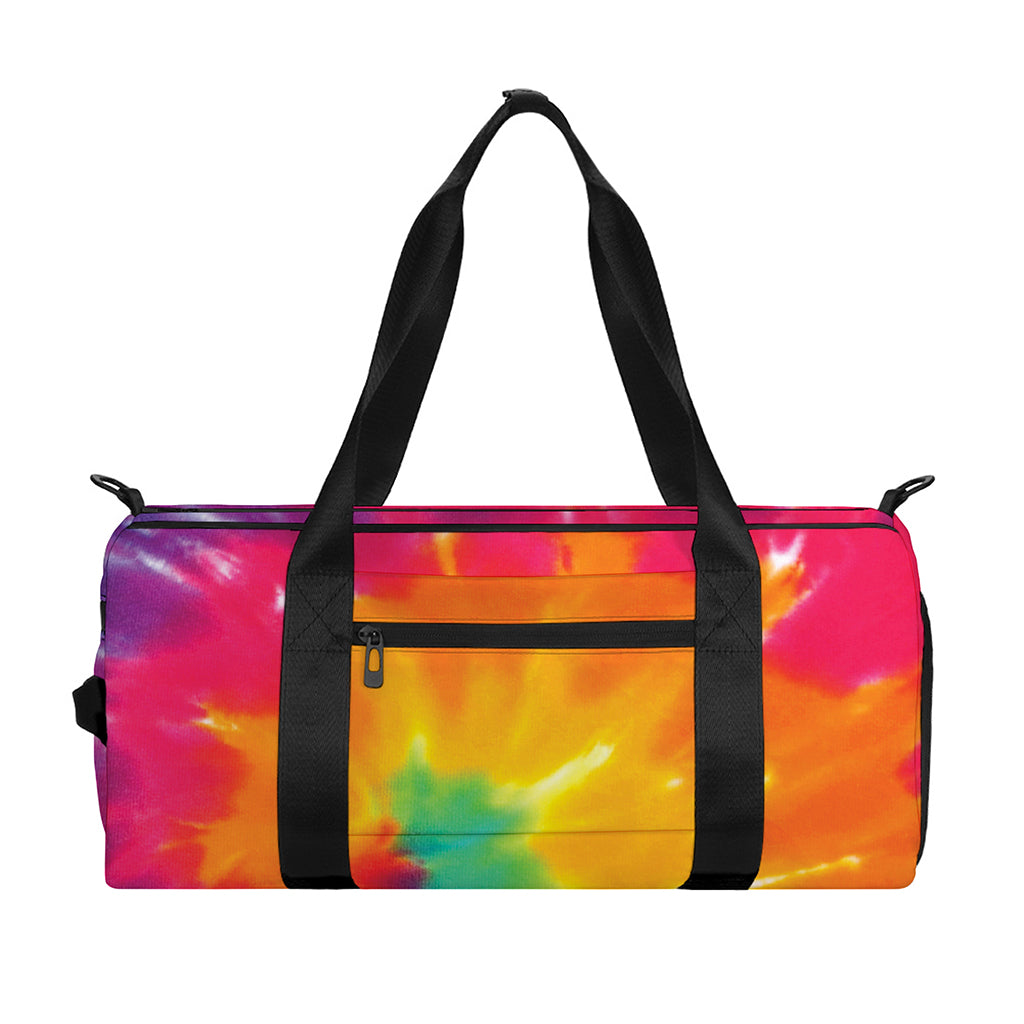 Colorful Spiral Tie Dye Print Gym Bag