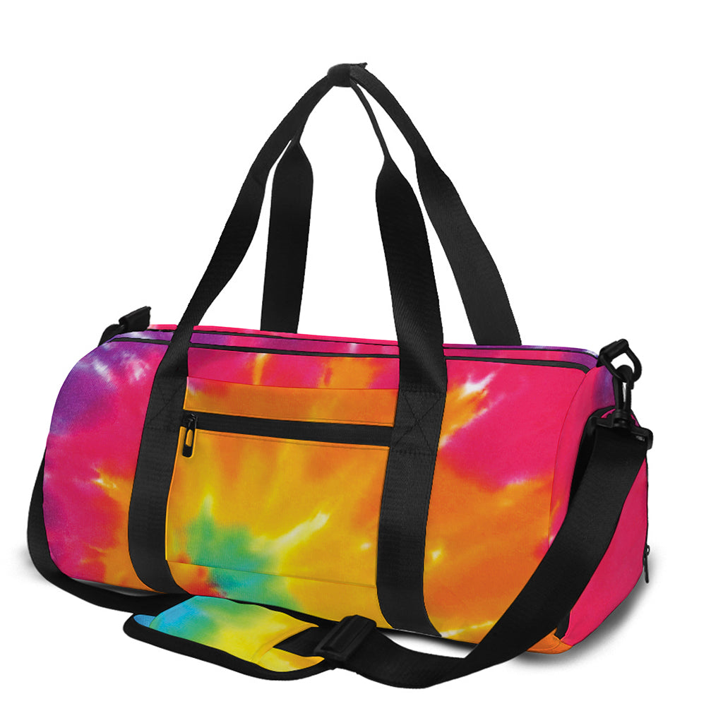 Colorful Spiral Tie Dye Print Gym Bag