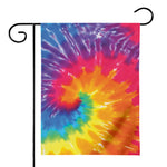 Colorful Spiral Tie Dye Print House Flag