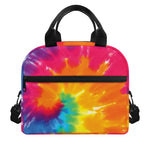 Colorful Spiral Tie Dye Print Insulated Lunch Bag