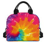 Colorful Spiral Tie Dye Print Insulated Lunch Bag