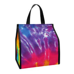 Colorful Spiral Tie Dye Print Insulated Lunch Tote