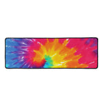 Colorful Spiral Tie Dye Print Long Kitchen Mat