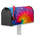 Colorful Spiral Tie Dye Print Mailbox Cover